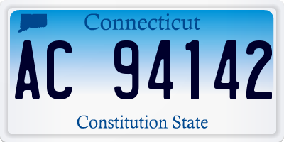 CT license plate AC94142