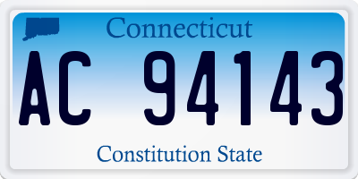 CT license plate AC94143