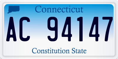 CT license plate AC94147