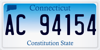 CT license plate AC94154