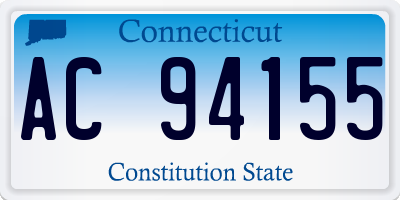 CT license plate AC94155
