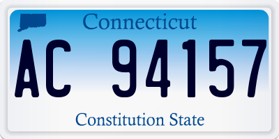 CT license plate AC94157