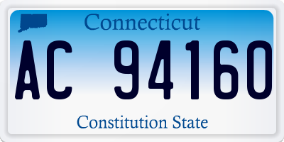 CT license plate AC94160