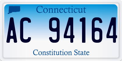 CT license plate AC94164