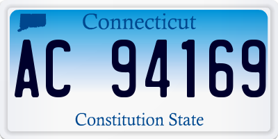 CT license plate AC94169