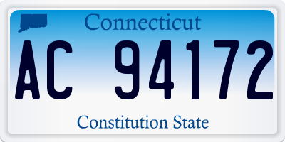 CT license plate AC94172