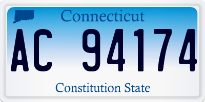 CT license plate AC94174