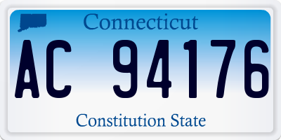 CT license plate AC94176