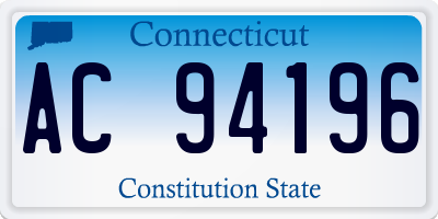 CT license plate AC94196