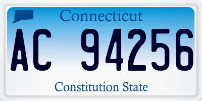 CT license plate AC94256