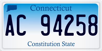 CT license plate AC94258
