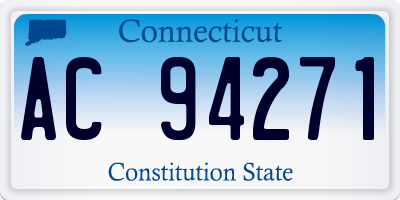 CT license plate AC94271