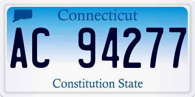 CT license plate AC94277
