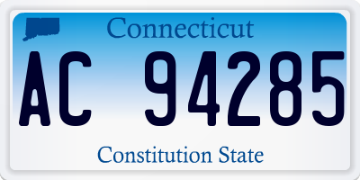 CT license plate AC94285