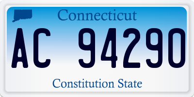 CT license plate AC94290