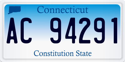 CT license plate AC94291