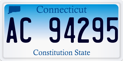 CT license plate AC94295