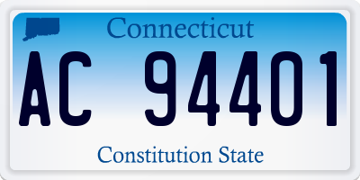 CT license plate AC94401