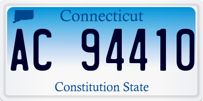 CT license plate AC94410