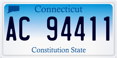 CT license plate AC94411