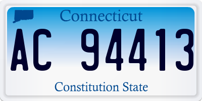 CT license plate AC94413