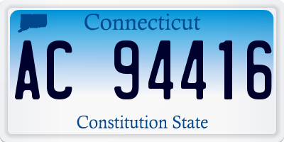 CT license plate AC94416