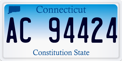 CT license plate AC94424