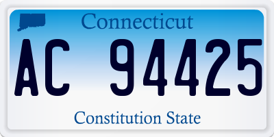 CT license plate AC94425