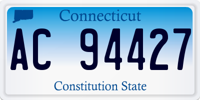 CT license plate AC94427