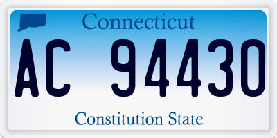 CT license plate AC94430