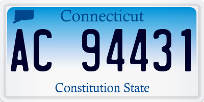 CT license plate AC94431