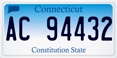 CT license plate AC94432