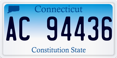CT license plate AC94436