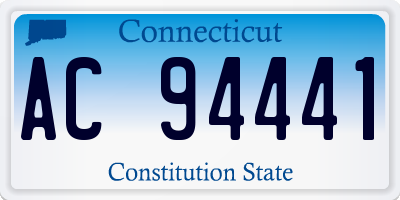 CT license plate AC94441