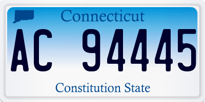 CT license plate AC94445