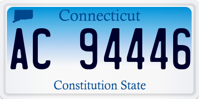 CT license plate AC94446