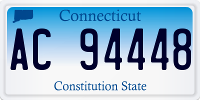 CT license plate AC94448