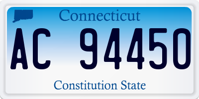 CT license plate AC94450