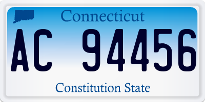 CT license plate AC94456