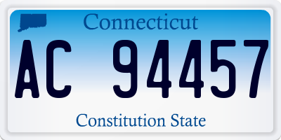 CT license plate AC94457