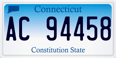CT license plate AC94458