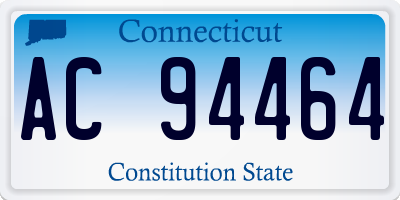 CT license plate AC94464