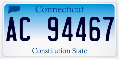 CT license plate AC94467