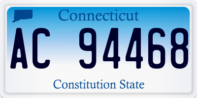CT license plate AC94468