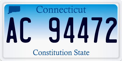 CT license plate AC94472