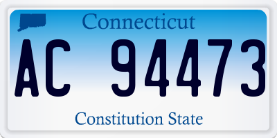 CT license plate AC94473