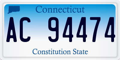 CT license plate AC94474