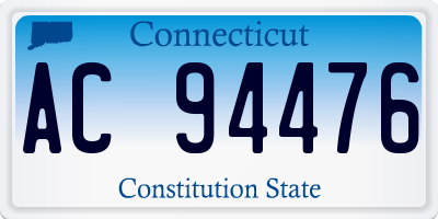 CT license plate AC94476