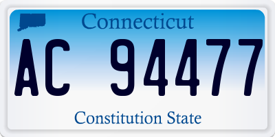 CT license plate AC94477