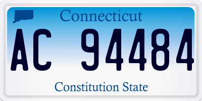 CT license plate AC94484